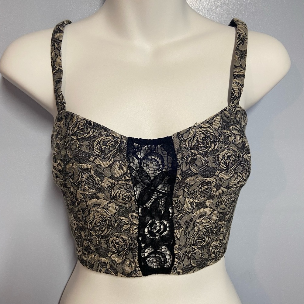 Floral crop top/bralette